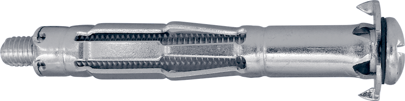 Анкер MOLLY розпірний, 4x21мм напівкругла головка, шліц комбінований PH/SL, цинк